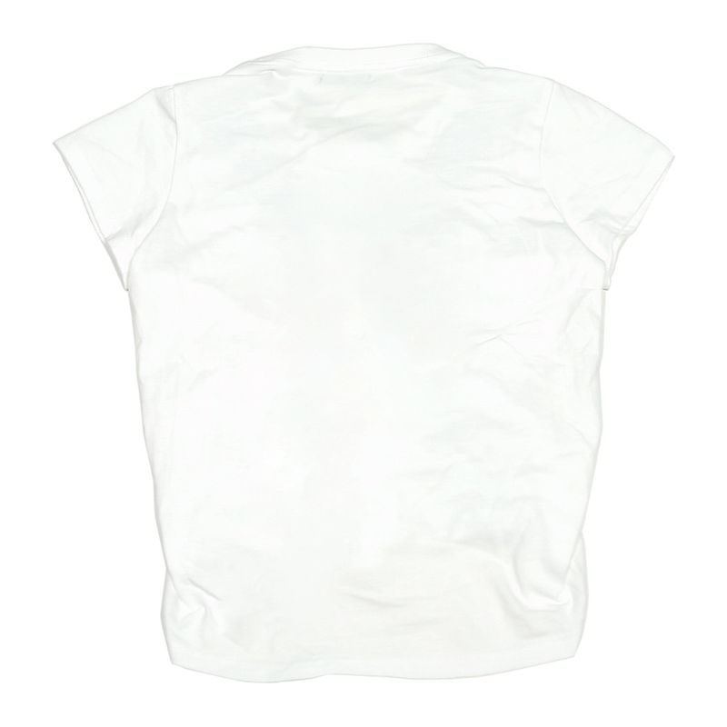 222 X shirring logo crop t - White