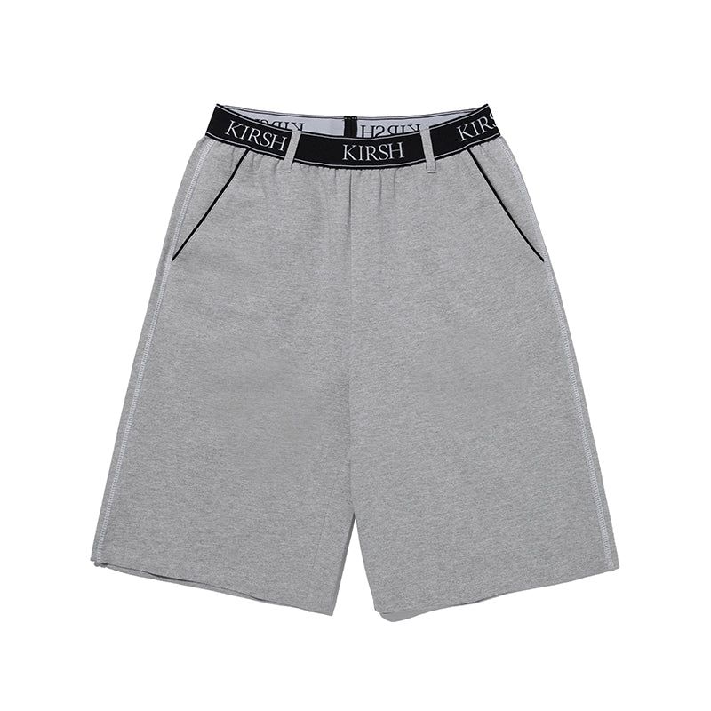 DOODLE CHERRY HALF LENGTH BANDING PANTS [MELANGE GRAY]