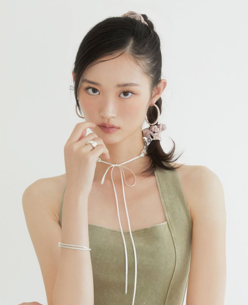 LOLLA(ローラ)の「Sterling Beads Ribbon Choker (Accessories)」
