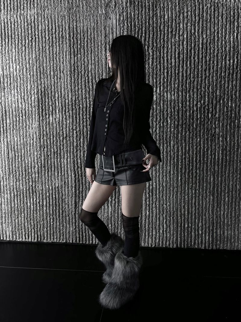 tint see-through layered shirt (2color)