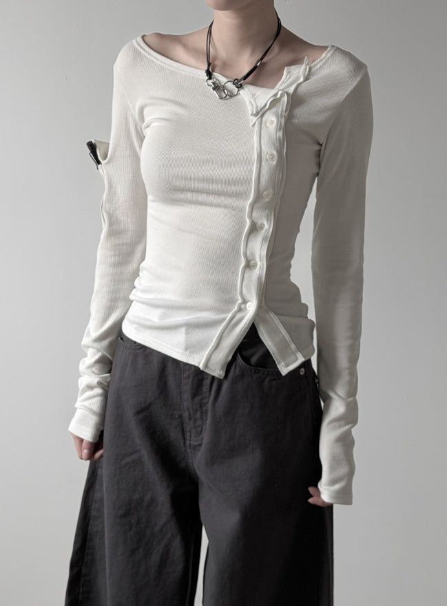 Structured Pocket Cardigan Top