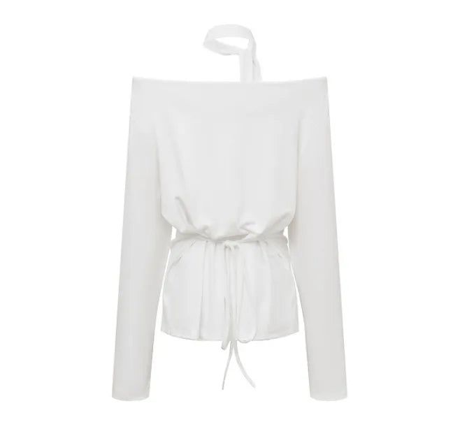 Drape Halter Scarf Top