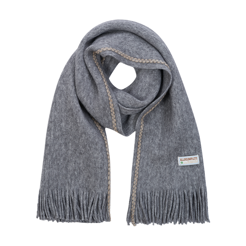 FootPrint Knit Muffler (Gray)