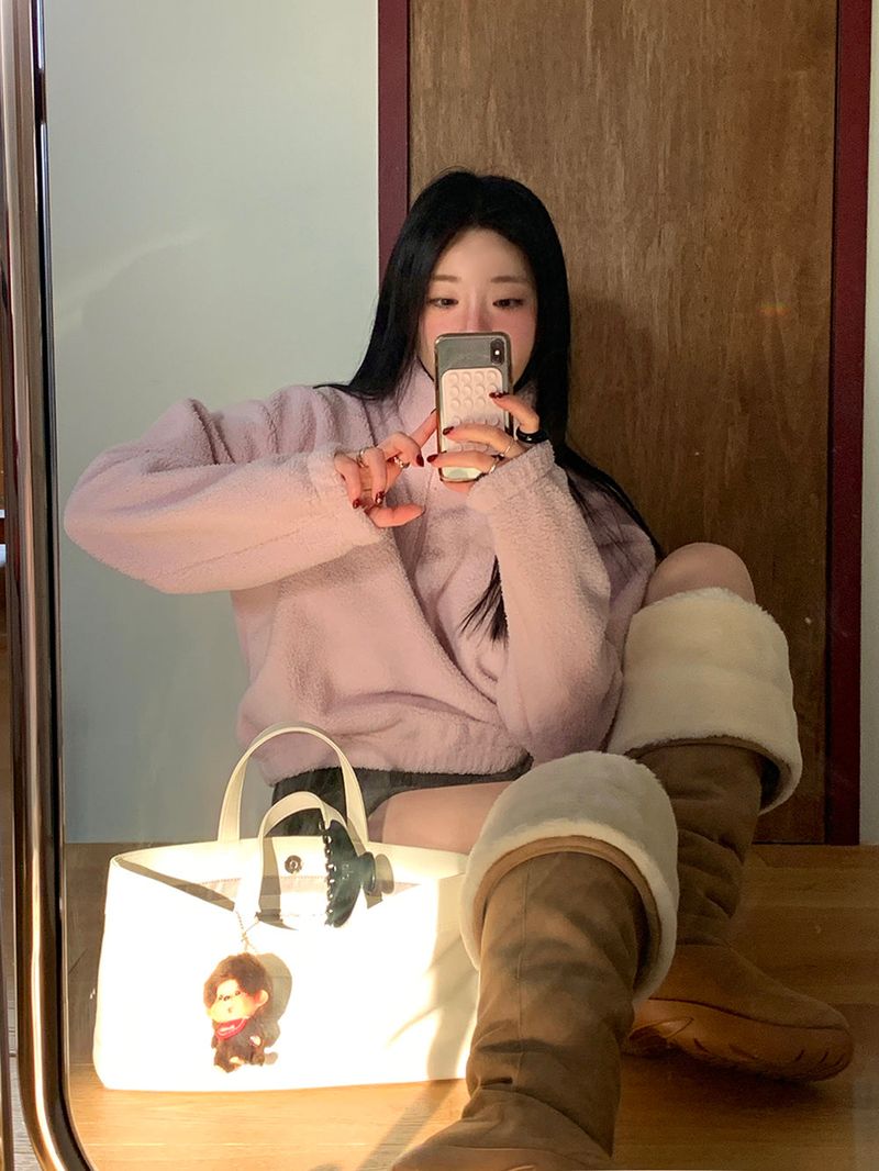 [MADE] MEMBER FLEECE HALF ZIP-UP