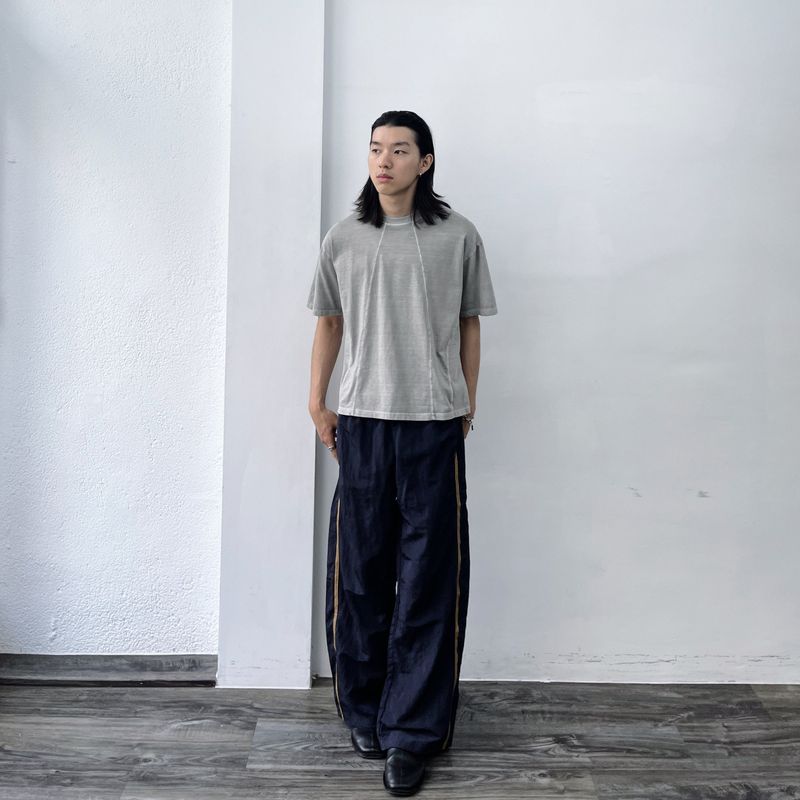 Cool Haze Curved Seam Tee