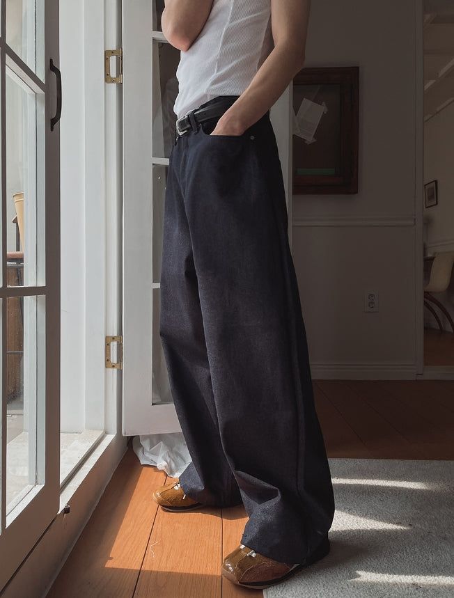 Diano Raw Balloon Denim Pants
