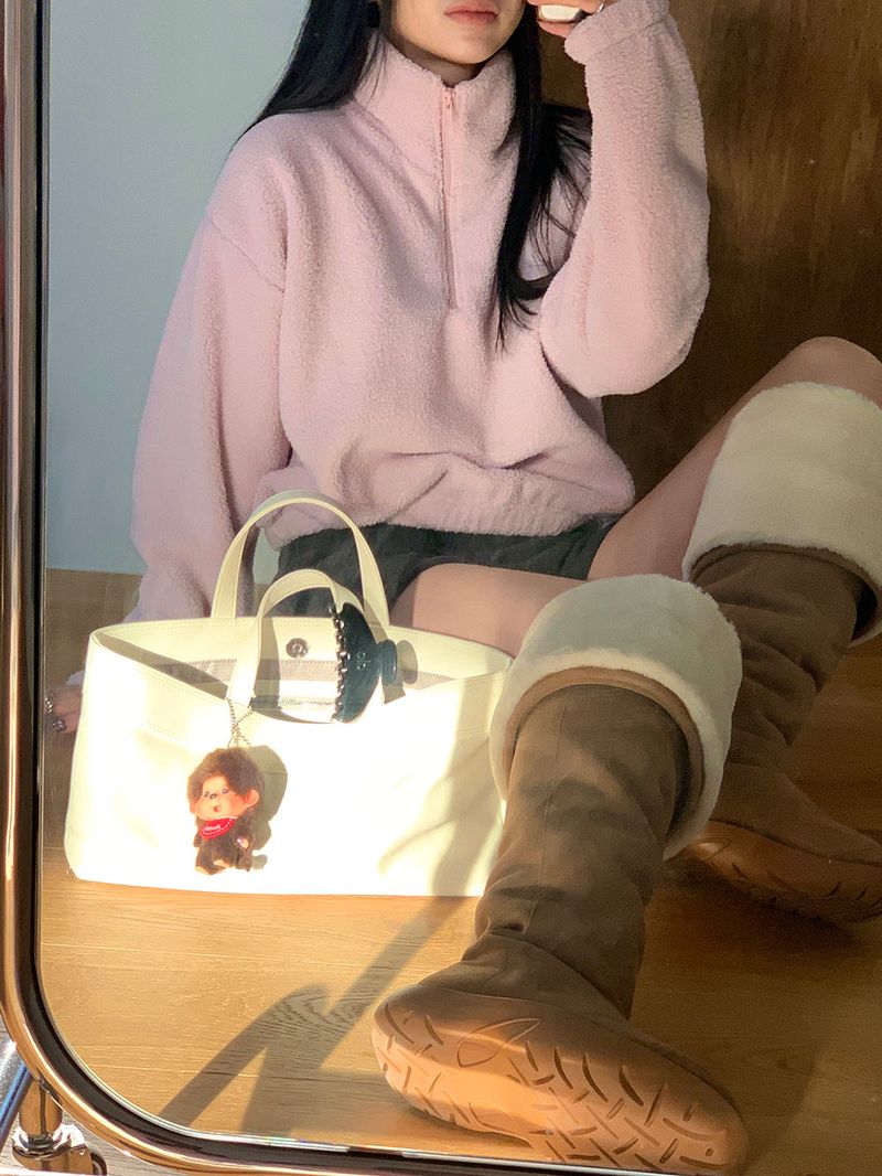 [MADE] MEMBER FLEECE HALF ZIP-UP
