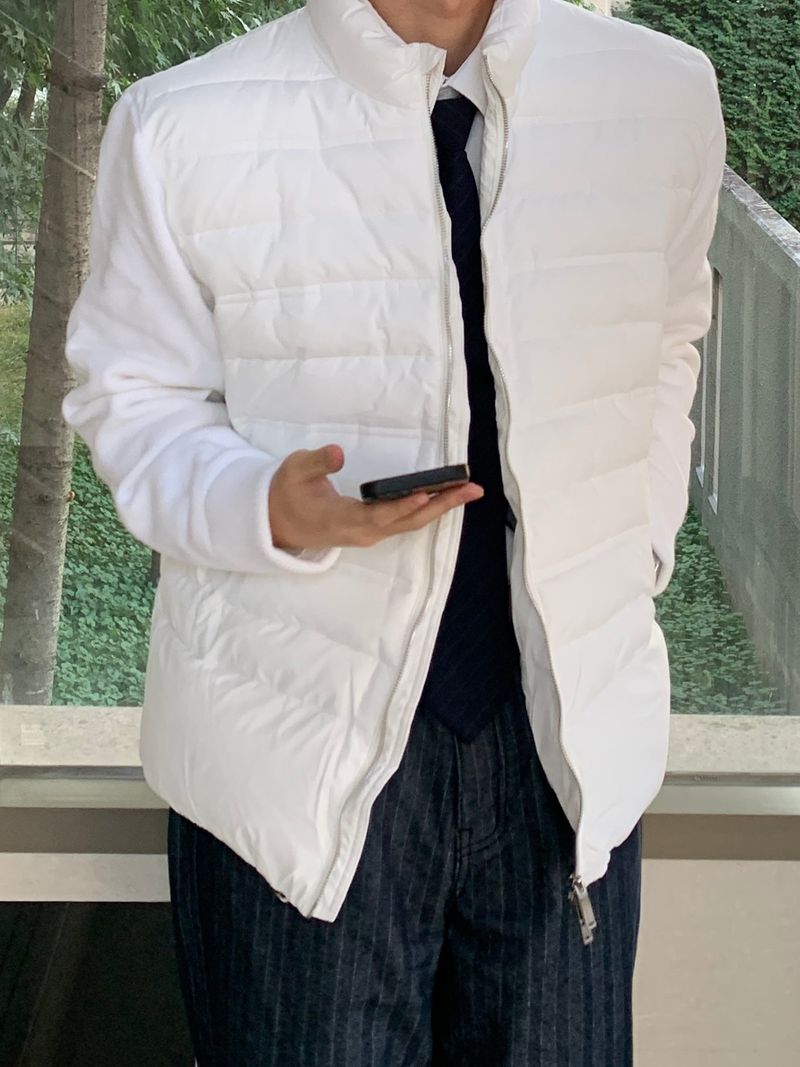 Mensfloor（メンズフロア）の「Pin-to-way knit padding（Jackets/Outerwear）」
