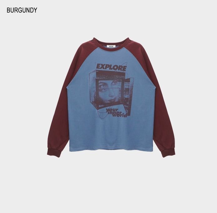Explore raglan long sleeve t-shirt