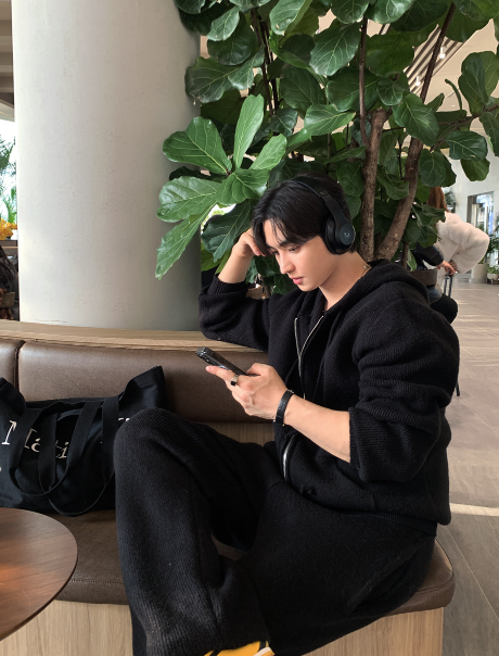 LOOKPLE（ルックプル）の「[Set-up]Risquare Two-Way Oversized Fit Hooded Zip-Up Knitwear （Setup）」