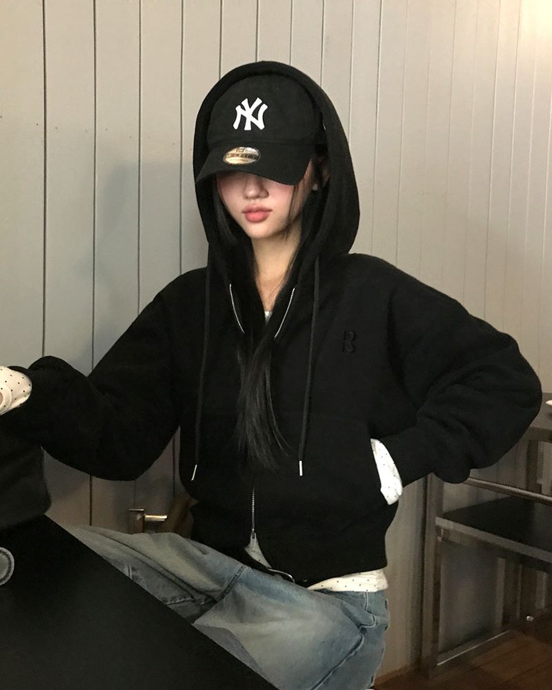 [ORIGINAL] Tibet 2-Way Cropped Hood Zip-Up