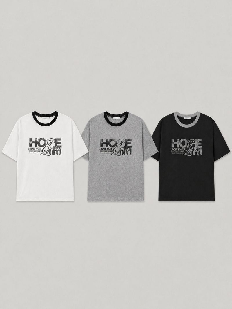 Fog Hope Ringer Short Sleeve T-shirt