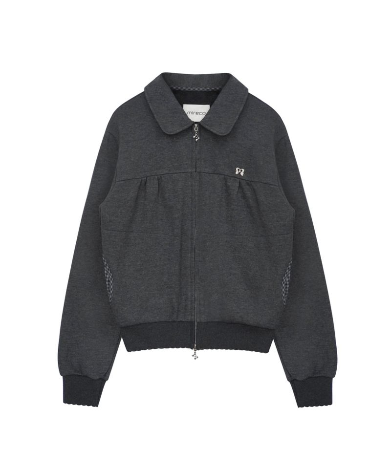 MINI CHECK SWEAT JK CHARCOAL