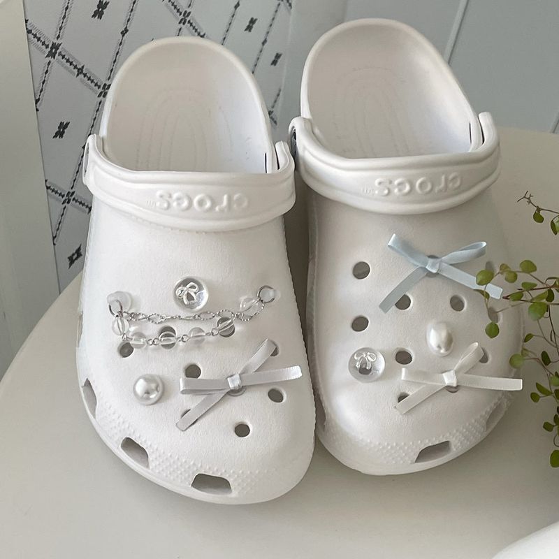 [made]glossy ribbon ver resin shoes charm set 