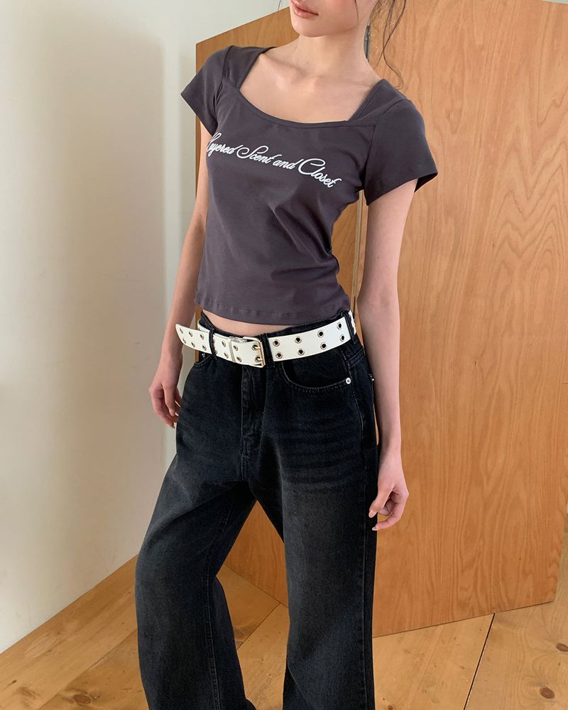[ORIGINAL] Niel Logo Semi Bootcut Denim Pants