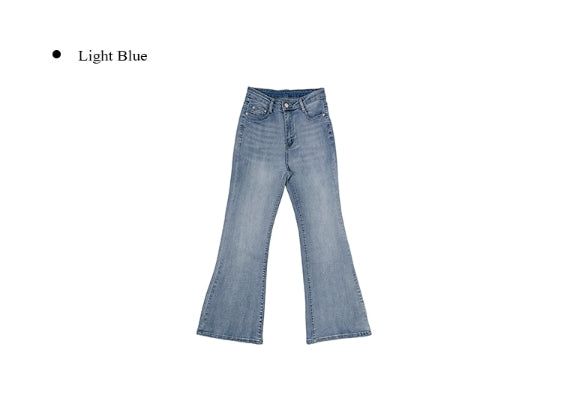 Botu Slim Washing Denim Bootcut Pants