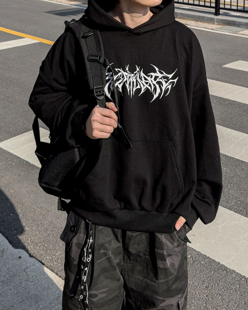 JIIGEUM（ジグム）の「Cable Paint Over Hoodie（Tops）」