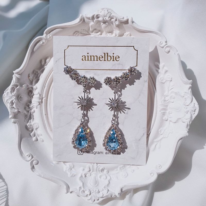 [IVE Liz Earring] Stellar Elf Earring - Light Sapphire