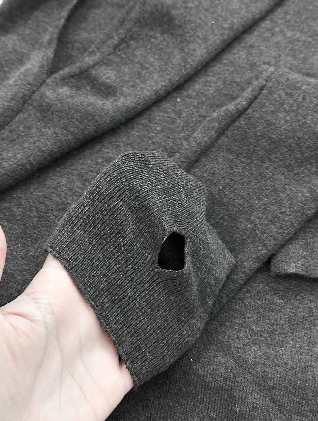 3-piece set Unbalanced hand warmer one-off tee