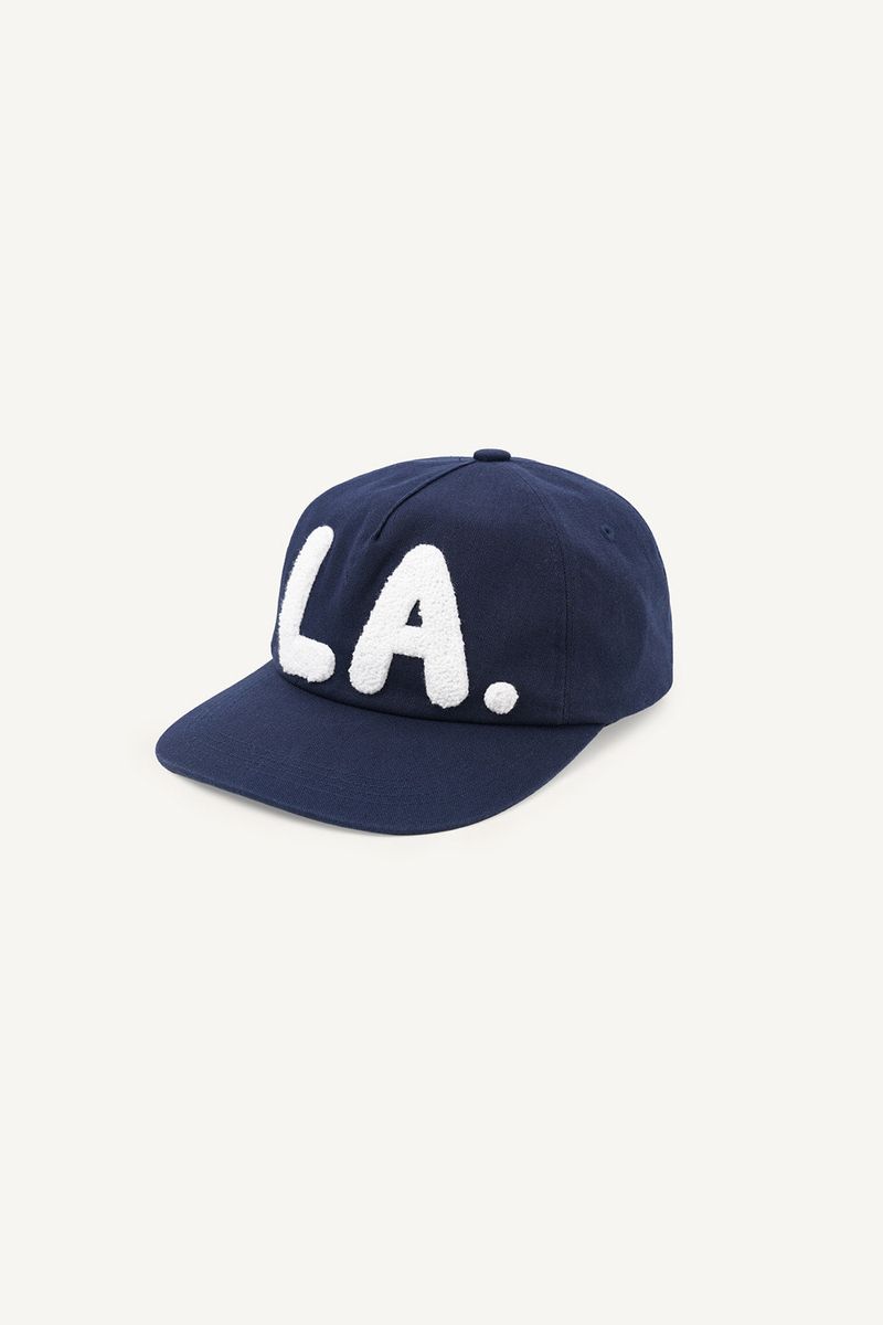 LA Boucle Lettering Flat Ball Cap