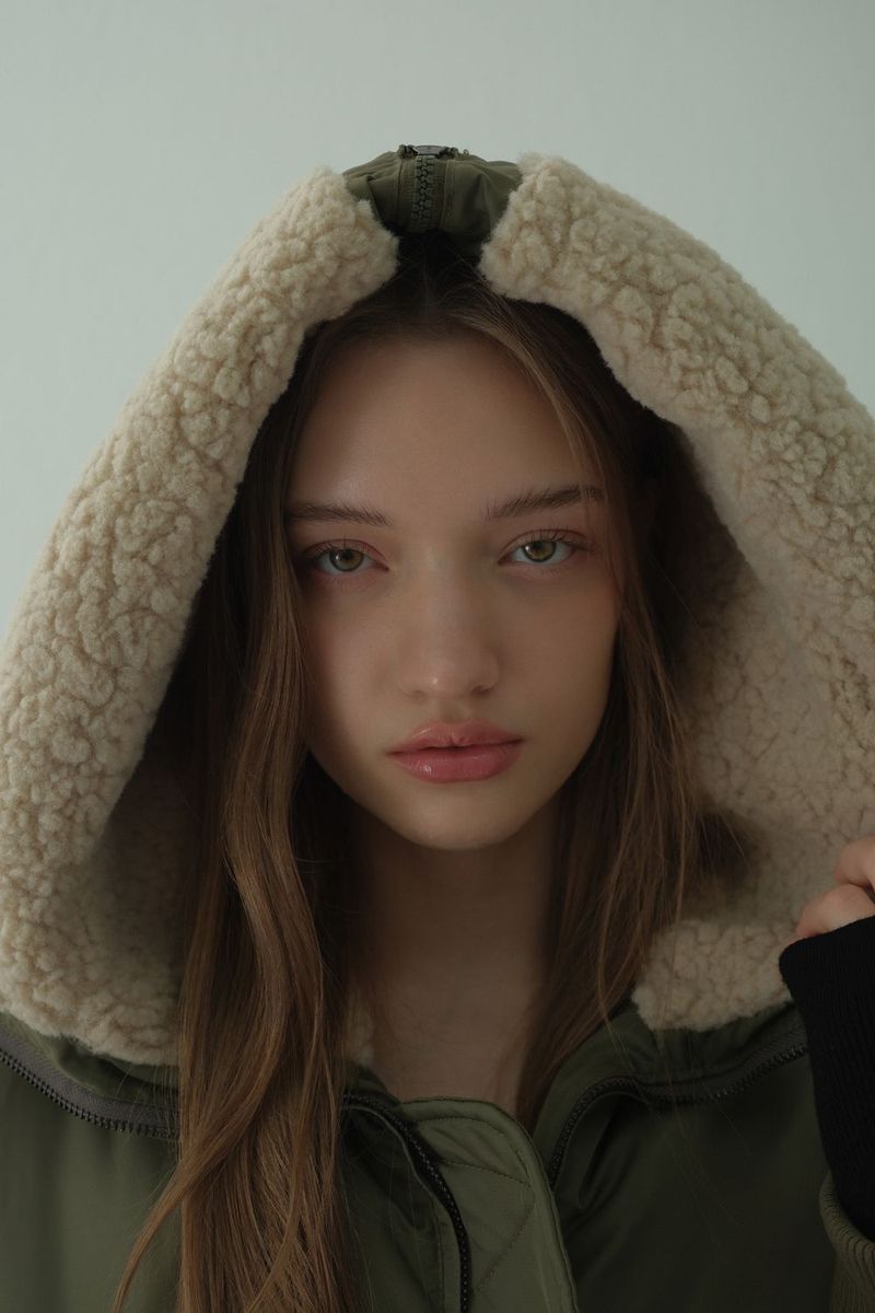 HOODED FLIGHT JUMPER_KHAKI