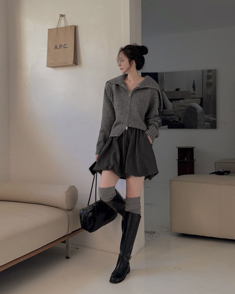 Balloon mini skirt