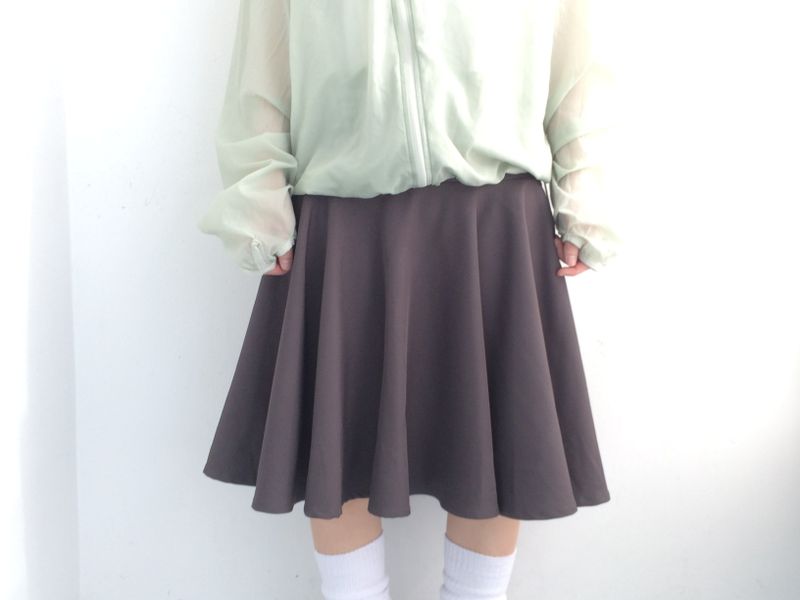 A-line rose flare skirt