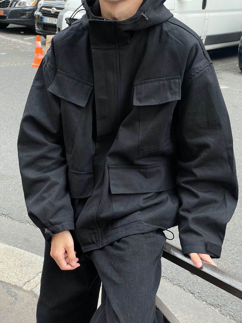 Brest pocket short jacket