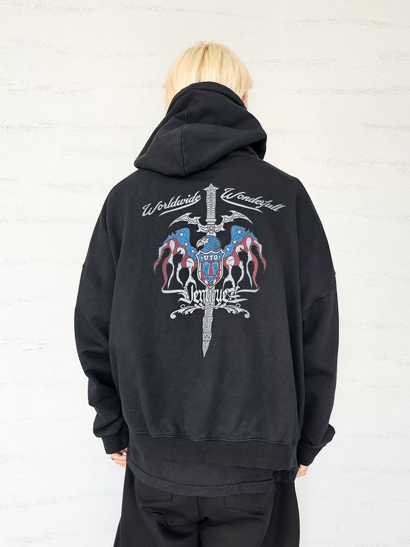VENTIQUE Pigment Sword King hoodie 2colors