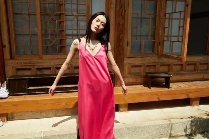 Ribbon Long Dress