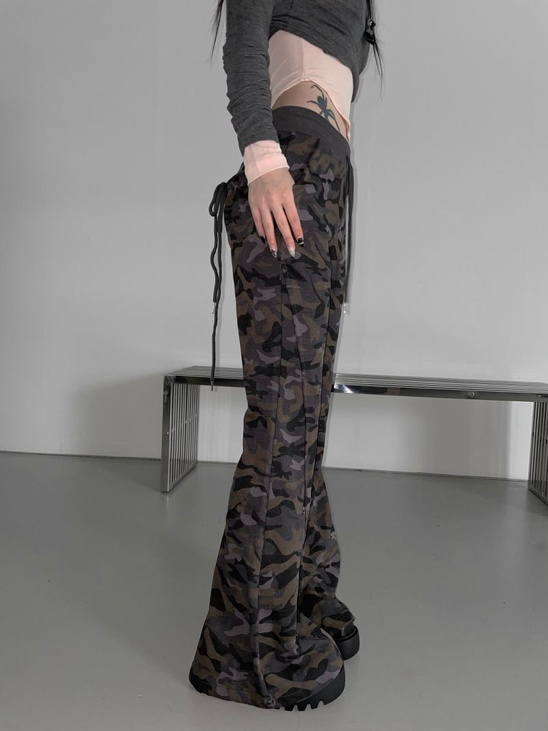 serch shirring camo bootscut pt