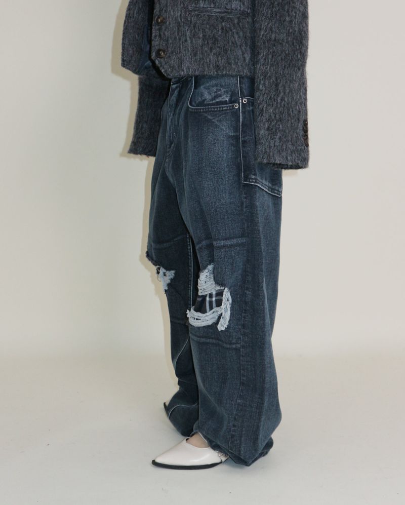 Linda Brush Mohair Crop Long Sleeve Jacket