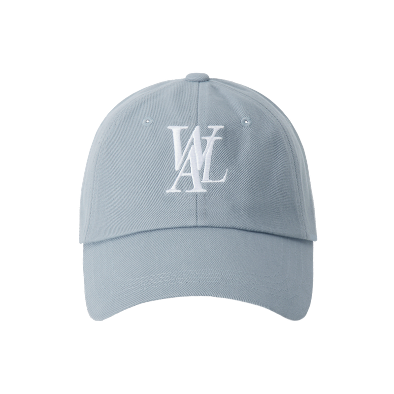 WOOALONG（ウアロン）の「Signature Logo ball cap - DUSTY BLUE（Hats）」