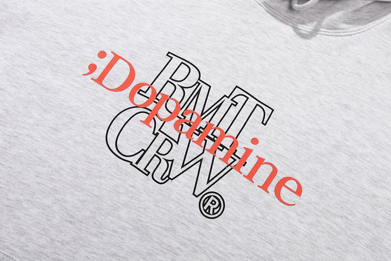 DOPAMINE FINGER HOODIE_LIGHT GREY