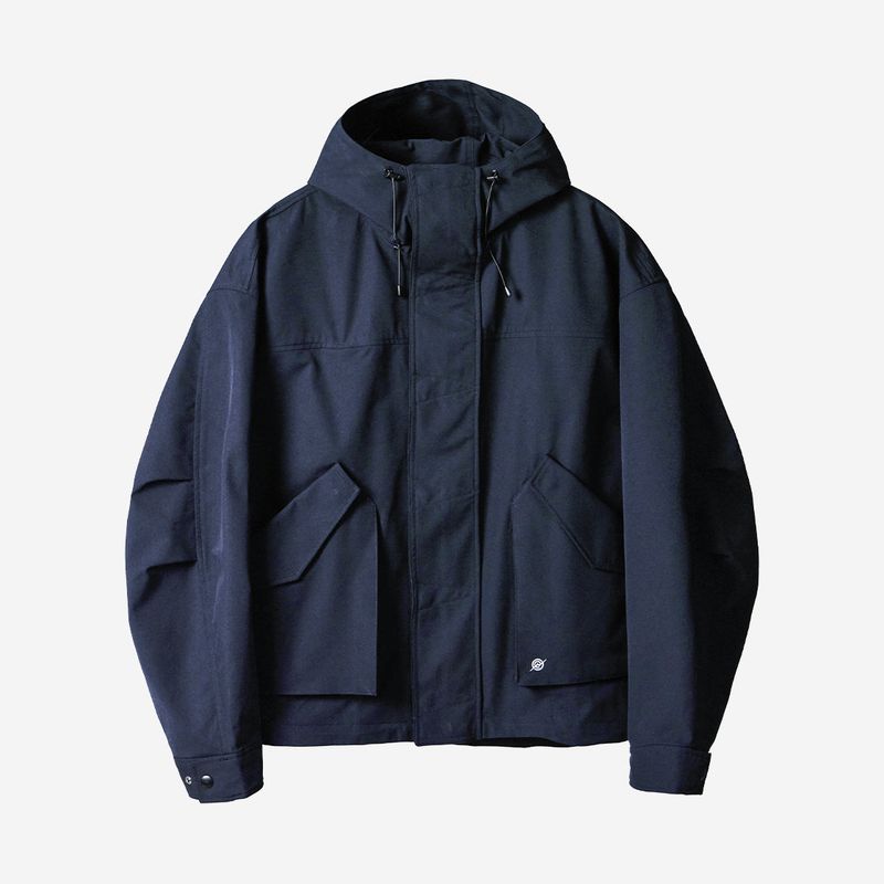 3 Layer Hard Shell Short-Jacket - NAVY