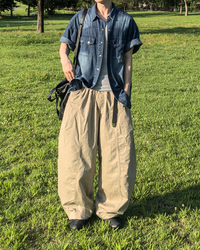 Traillin Cotton Seam One-Tuck Pants
