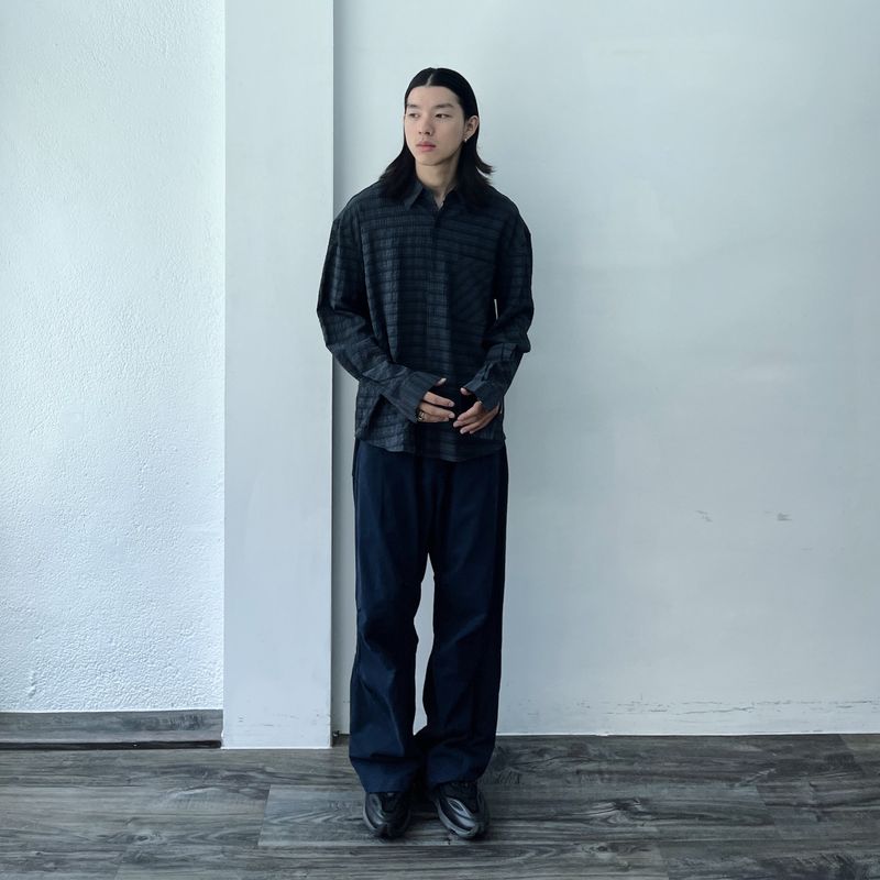Deep Navy Volume Trousers