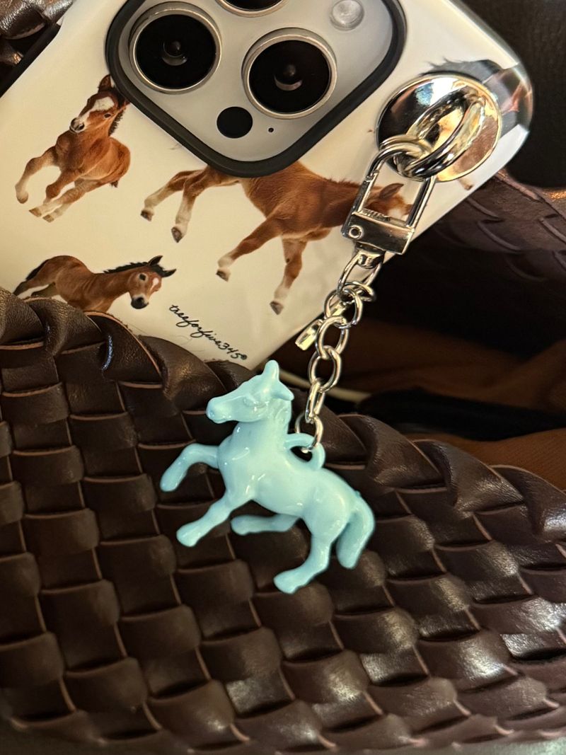 HORSE FIGURE KEYRING / TREEFORFIVE345