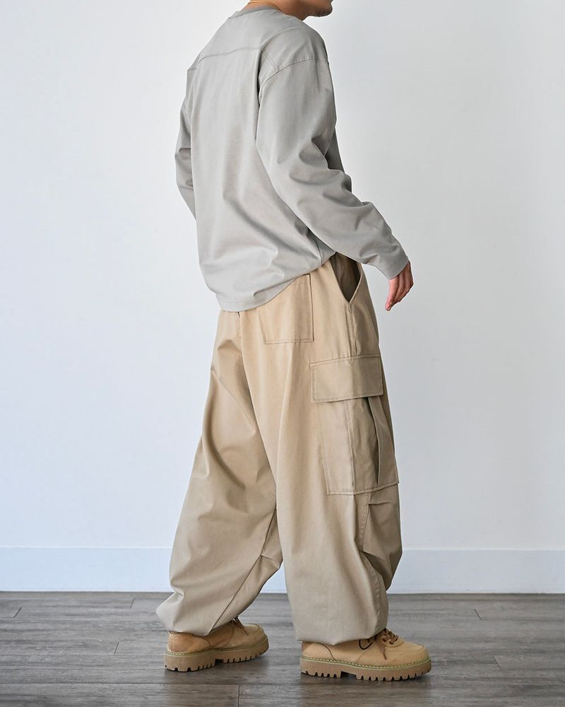 SIO WIDE CARGO PANTS BG