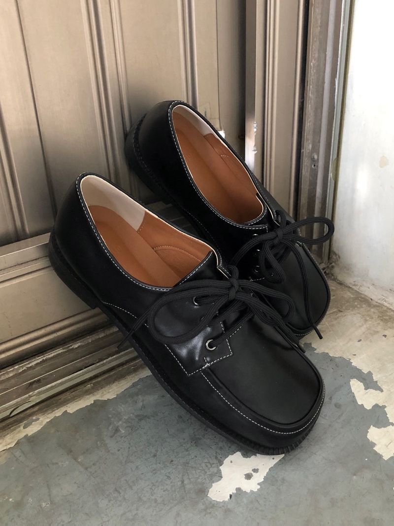 Round Square Loafers