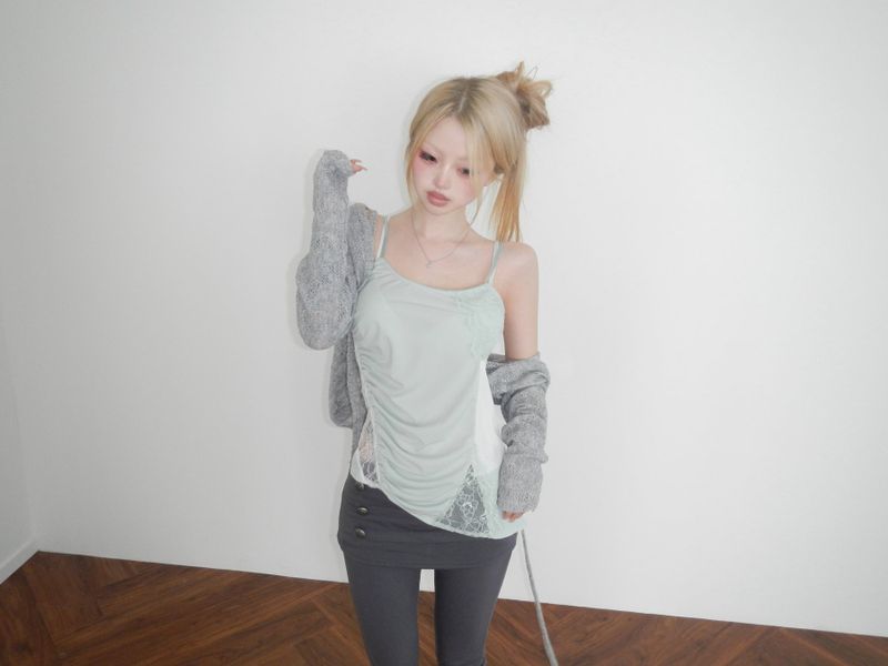 puzzle sage long camisole(2 color)