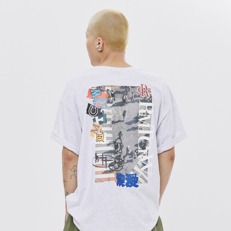 ROMANTIC CROWN(ロマンティッククラウン)の「CROSSWALK LOGO TEE SHIRT(Tops)」
