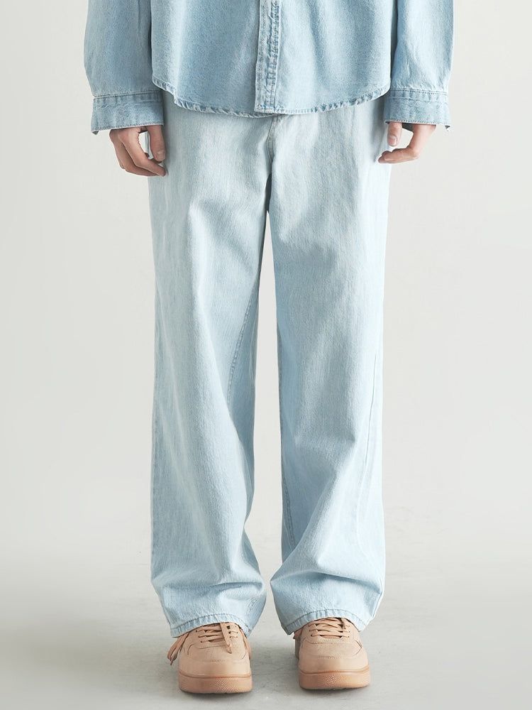 WAAR(ワル)の「M198 SLOP WIDE DENIM PANTS_LIGHT BLUE(Pants)」