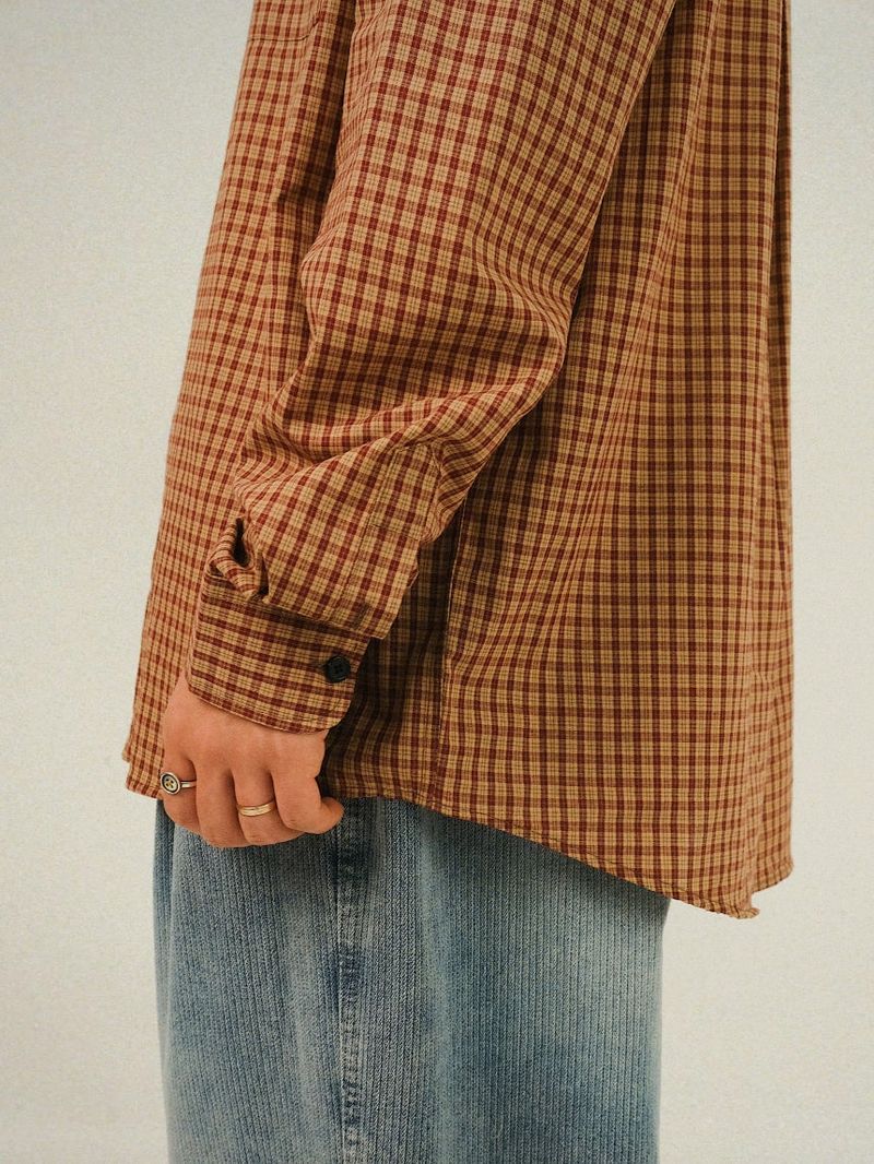 SN Check Pattern Overfit Shirts