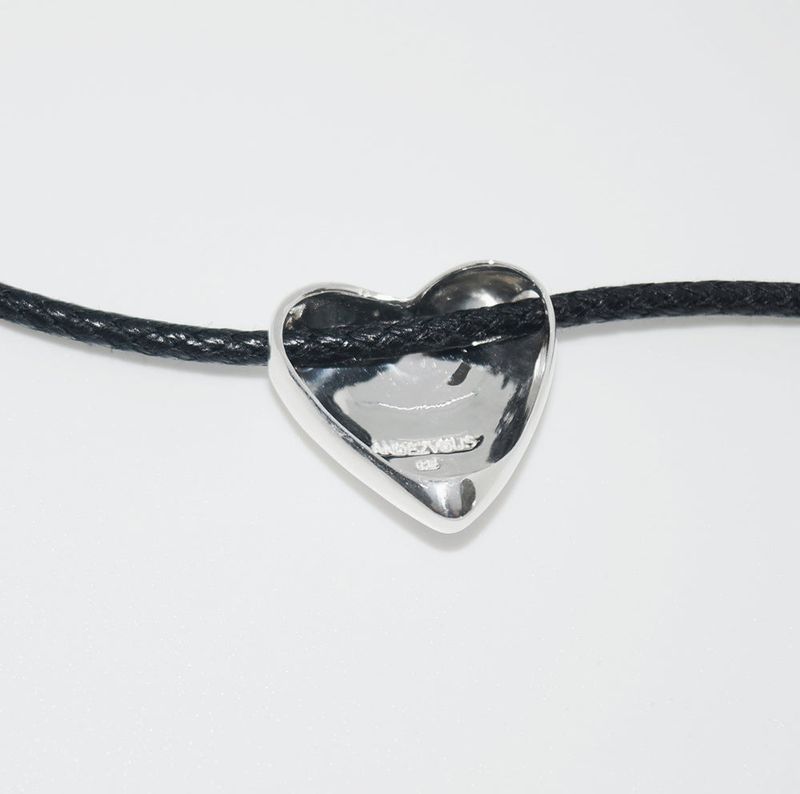 HEART STRING SILVER NECKLACE