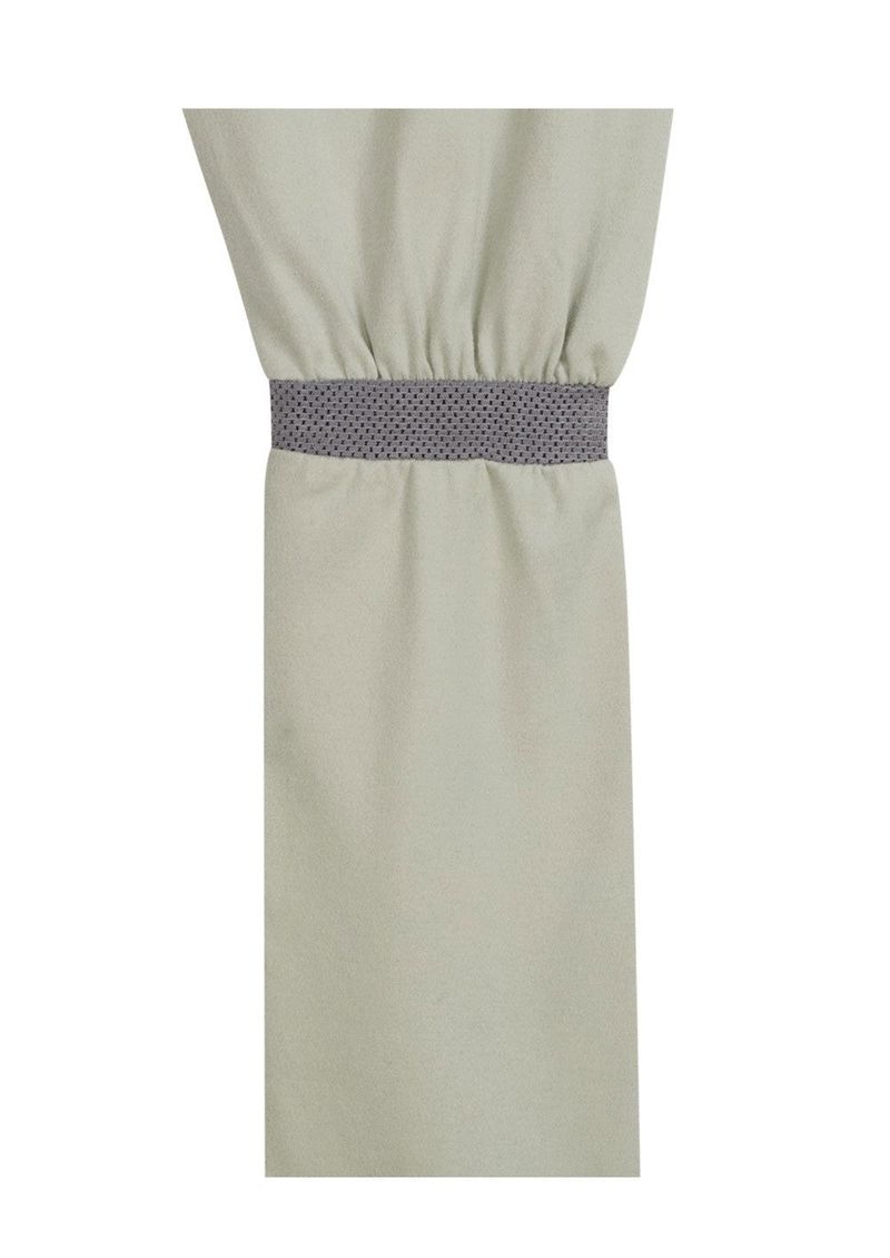 Mesh Band Puff Sleeve / Mint Grey