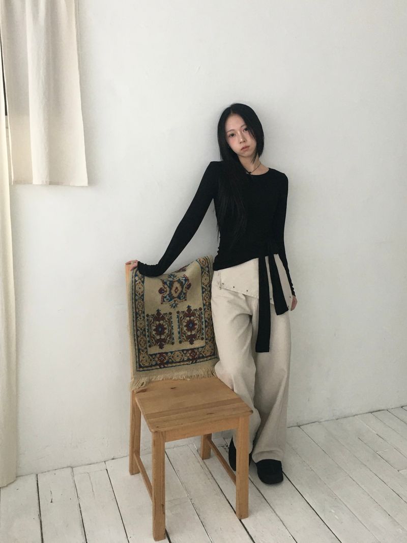 Glam Layering Tie Long Sleeve (4c)