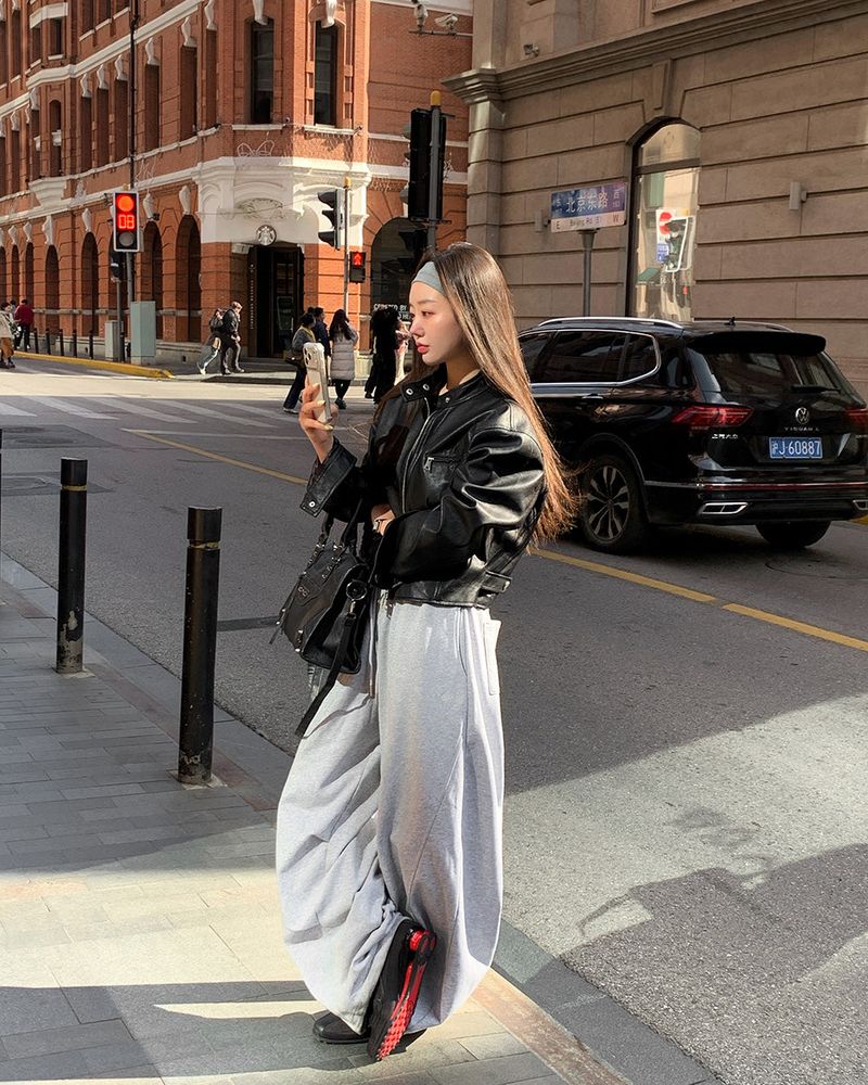 [ORIGINAL] Fib Pintuck Wide Training Two-Way Pants