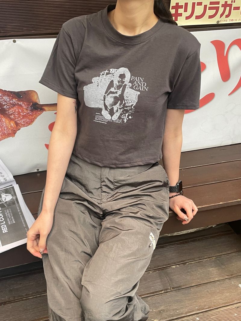 Old vintage crop t