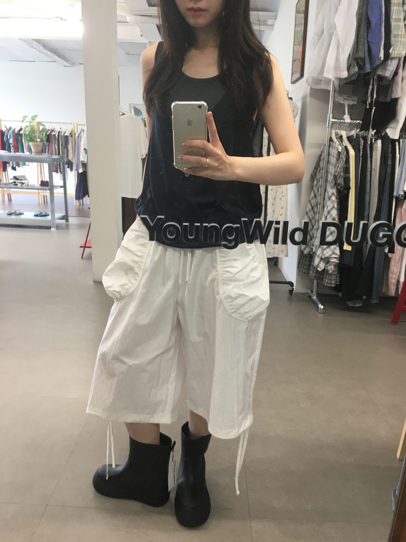 Coined layer sleeveless top (3color)